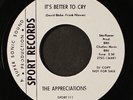 APPRECIATIONS: it's better to cry / gimme back my soul SPORT 7