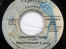 ROMAN STEWART & DAVE 45 Changing Times/Version on Crystal reggae Jamaica c4785