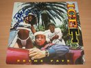 Signed Ice-T LP - Rhyme Pays / Original Autographed King Tee, Dj Evil-E IN Mint