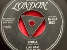 Link Wray & his Ray Men London Records? 45-HL 8623 Rumble/the Swag? ?EX Classic