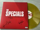 THE SPECIALS - PROTEST SONGS 1924 - 2012 HAND SIGNED YELLOW VINYL LP AUTOGRAPHED