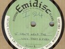 UNKNOWN BEAT*I CAN'T HELP THE WAY I FEEL*ACETATE*BEAT*EMIDISC LABEL*HEAR