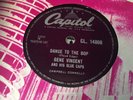 GENE VINCENT & His Blue Caps : DANCE TO THE BOP  /  I GOT IT.  UK.78.rpm (1957)