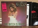 BITCH - The Bitch Is Back LP Vinyl 1987 EX Metal Blade Enigma Inserts