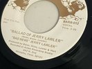 The Ballad of Jerry Lawler 45 Memphis Rasslin CWA WWF WWE Jimmy Hart Record Rare