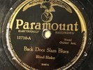 PARAMOUNT 12710; BLIND BLAKE Back Door Slam Blues/ Cold Hearted Mama Blues