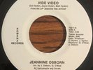 JEANNINE OSBORN Vide Video / Boogie All Night Private New Wave Synth Punk 45