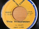 Honey Vaughn 'This Tribulation' 1977 Rhythm Sound Roots Reggae Dub 45 HEAR