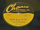 BLUES IN A LETTER / JUMP CHILDREN BY THE FLAMINGOS ON 78RPM CHANCE RECORDS