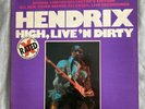 Jimi Hendrix High, Live'N Dirty. Printed on Red Vinyl. Nutmeg Records. Rated X
