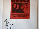 THE DAMNED Captains Birthday Party Live 1986 UK Blue Vinyl LP SIGNED Ex/NM