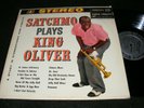 LOUIS ARMSTRONG LP Rarity 1960 Satchmo Plays King Oliver STEREO BANNER Original
