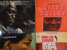 4 MILES DAVIS VINYL LP RECORDS, KIND OF BLUE, SMILES, SORCERER, SEVEN STEPS (2)