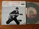 Johnny HALLYDAY : T'aimer Follement  EP VOGUE EPL.7750 + LANGUETTE  EX