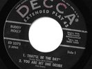 Buddy Holly EP- Decca ED 2575-That'll Be The Day,Ting-A-Ling, Others - LISTEN