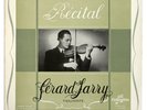 GERARD JARRY violin recital french 1953 Columbia FCX 222 FD LP