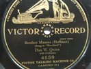 78 rpm Victor 4559, Dan Quinn, Brother Masons, comic, one-sided V+