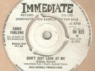 CHRIS FARLOWE Dont Just Look At Me Think IMMEDIATE PROMO MOD NORTHERN SOUL UK 45