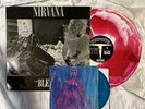 Nirvana, Bleach, Red And White Splatter Vinyl, With Blue￼ Sliver 7”, 50￼0 Made