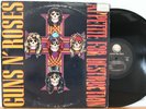 GUNS N ROSES Appetite For Destruction LP (Geffen GHS 24211, orig 1987) VG Vinyl