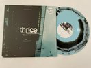 THRICE THE ILLUSION OF SAFETY LIGHT BLUE AND BLACK SMASH COLORED VINYL LP EX/EX