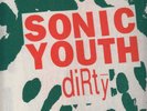 sonic youth dirty 2x lp Australia in bag sleeve orange vinyl poster limited 1000