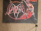 Slayer show no mercy red black split vinyl with poster