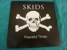 THE SKIDS PEACEFUL TIMES LP 2019 NOBAD NB5 LP FULLY SIGNED WHITE VINYL NEAR MINT