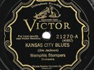 Victor #21270: Memphis Stompers-Hold It Still and Kansas City Blues V+/E- hot