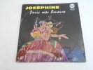 33T. 25cm. Joséphine BAKER. Paris mes Amours. DEDICACE en 1961 Signé Verso. RARE
