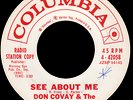 Don Covay Come See About Me - Columbia 4-42058 USA 7