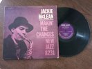 JACKIE MCLEAN Makin' The Changes LP NEW JAZZ NJLP 8231 RVG MONO - VG+