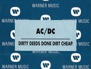 Ac/dc DIRTY DEEDS DONE DIRT CHEAP Spanish WARNER Music PROMO RARE 7