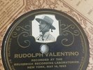 RUDOLPH VALENTINO LP album rare Kashmiri Song / El Relicario shellac 1923