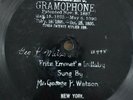 Berliner Gramophone Disc of George P Watson, in late 1898. In good plus cond.