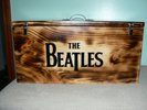 The Beatles 45 RPM Double Record Storage box Quality Solid Wood New & NICE