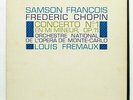 CCA 1066 - SAMSON FRANCOIS - CHOPIN piano concerto no.1 COLUMBIA stereo LP EX+