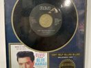 Elvis Presley Platinum Blue Hawaii & Help Falling in Love 1961 RIAA Frame 45 RPM