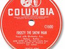 GENE AUTRY Christmas Country 78 RPM Record. Frosty the Snowman