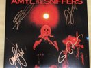 SIGNED-AMYL AND THE SNIFFERS-LP-BIG ATTRACTION/GIDDY UP-TOP SEAM WEAR-EX+/UP