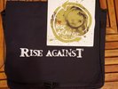 RISE AGAINST white 7 inch Ready to fall messenger bag promo punk rock