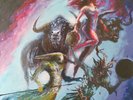 Ruby The Hatchet ‎- Planetary Space Child LP Colored Vinyl Record VG+ Seem Split