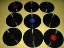 9 Christmas 78 RPM JUKEBOX Records + Folder: Gene Autry Spike Jones Crosby Como