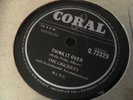 BUDDY HOLLY & THE CRICKETS : THINK IT OVER / FOOL'S PARADISE.  UK.78.rpm (1958)