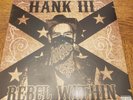 Hank 3 Rebel Within -Color Vinyl Record Light Blue with Black and White Flecking