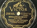 VICTOR 21267; CANNON'S JUG STOMPERS Minglewood Blues/ Madison Street Rag