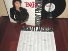 MICHAEL JACKSON BAD RARE ORIG'87 EPIC OE 40600 1ST PRESSING LP NM