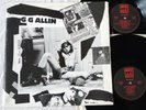 GG ALLIN Dirty Love Songs, rare Vinyl 2LP FAN CLUB 1987 Poster-Cover m-/vg+