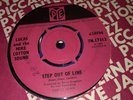 1960s Lucas & the Mike Cotton Sound Step out of Line 7” single MOD Original 45