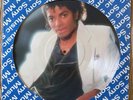 MICHAEL JACKSON LP THRILLER PICTURE DISC *UNIQUE BRAZIL NO SMILE* VG+ PROMO